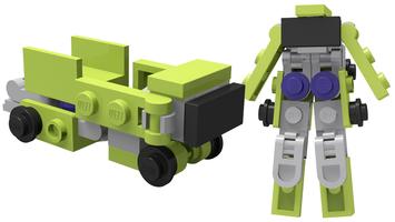Набор LEGO MOC-46997 Transformer G1 Mini Constructions Long Haul Mini Mecha