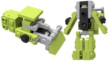 Набор LEGO Transformer G1 Mini Constructions Scrapper Instruction Mini Mecha Tutorial