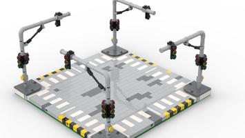 Набор LEGO Modular brickbuild intersection / Modular gebaute Kreuzung