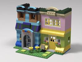 Набор LEGO MOC-48599 10698 Bar and Jeweler Store in a Town House