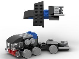 Набор LEGO MOC-49215 Airplane transport alt for 31054