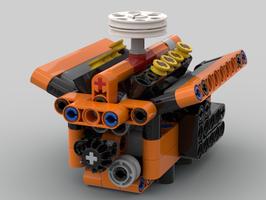 Набор LEGO MOC-49233 42093 and 42103 Combined Model: Chrysler 426 HEMI Engine