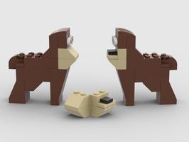 Набор LEGO MOC-49262 2 in 1 - Monkey or Mastiff