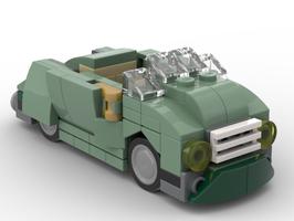 Набор LEGO MOC-49694 Sand Green Car - 4 stud wide