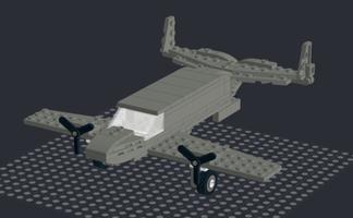 Набор LEGO MOC-50011 small military plane