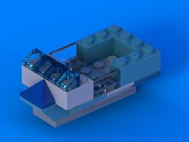 Набор LEGO MOC-50020 Blue & White Boat