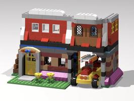 Набор LEGO MOC-50057 10698 Fire Department + Vintage Fire Truck