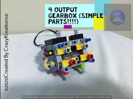 Набор LEGO Simple 4 Output Gearbox (No special Parts!!!)