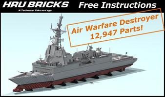 Набор LEGO MOC-50385 AWD Air Warfare Destroyer Naval Vessel