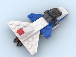 Набор LEGO MOC-50720 7873 Saab 37 Viggen