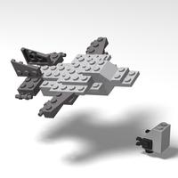 Набор LEGO MOC-50736 Fighter Jet