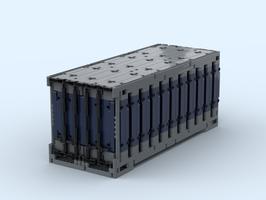 Набор LEGO MOC-50795 20^ Overseas Container in Scale 1:17 (45 x 18 x 19 Studs)