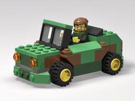 Набор LEGO MOC-51510 10698 Military Jeep