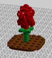Набор LEGO MOC-52087 Red Wild Flower