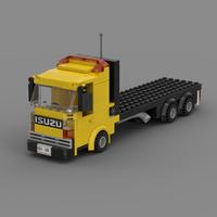 Набор LEGO MOC-52399 Isuzu based flat bed truck
