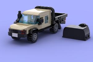 Набор LEGO MOC-53161 Toyota land cruiser Ute tray back
