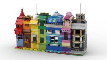 Набор LEGO MOC-53168 11005 Rainbow houses