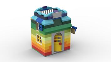 Набор LEGO MOC-54632 10698 Rainbow doll house ver1