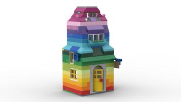 Набор LEGO MOC-54638 10698 Rainbow doll house ver2