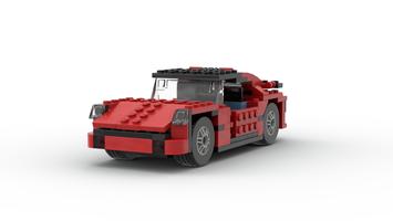 Набор LEGO MOC-55167 5867 Porsche 911 Turbo 1974