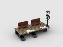 Набор LEGO Winter Village Train Station Extension Pad