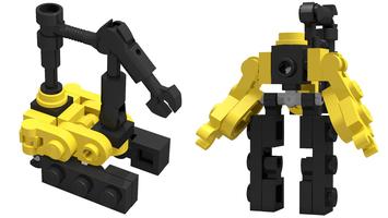 Набор LEGO MOC-57298 Lego Transformers Movie ROTF Devastator Hightower MOC Mini Mecha