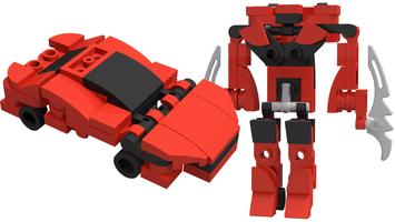 Набор LEGO MOC-57299 Transformers Movie DOTM Dino/Mirage MOC Mini Mecha