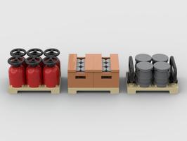 Набор LEGO MOC-57655 Cargo Set 2 - Pallets