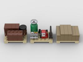 Набор LEGO MOC-57657 Cargo Set 3 - Pallets