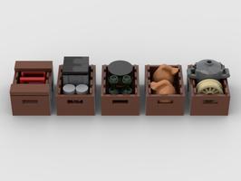 Набор LEGO MOC-57690 Cargo Set 4 - Crates