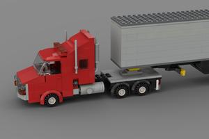 Набор LEGO MOC-57869 small red truck