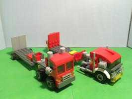 Набор LEGO 2 red trucks and trailers