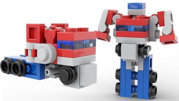Набор LEGO MOC-58134 Transformers Micro G1 Optimus Prime V2 Mini Truck Mecha