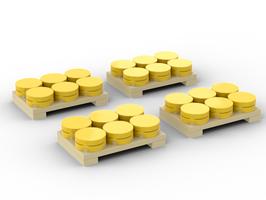 Набор LEGO MOC-58819 Alkmaar Cheese market | Cheese pallets