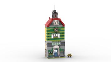 Набор LEGO MOC-58977 11004 11005 Green-grey House