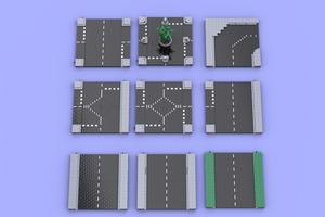 Набор LEGO MOC-59440 lego road MILS