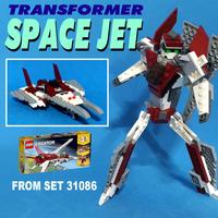 Набор LEGO Transformer Space Jet from set 31086
