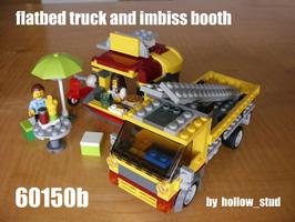 Набор LEGO MOC-62125 60150b Flatbed Truck & Imbiss Booth