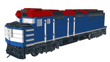Набор LEGO MOC-62457 Metra F40PH-2