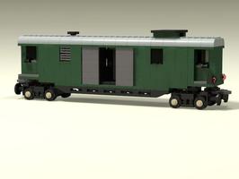 Набор LEGO MOC-63439 Luggage wagon with mobile sliding doors