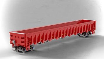 Набор LEGO MOC-64471 National Steel Car LTD. 3,350 Cubic-Foot Mill Gondola Car (1:38)