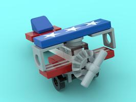 Набор LEGO MOC-64584 Biplane Stars & Stripes