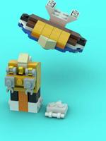 Набор LEGO MOC-64690 Pelican Hovercraft + Robo-Service Station