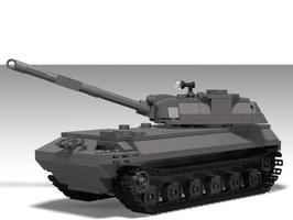 Набор LEGO MOC-64798 2S1 Gvozdika 122mm SPG
