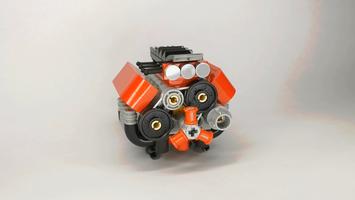 Набор LEGO MOC-64860 Maly silnik V4  Small V4 engine