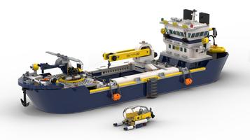 Набор LEGO MOC-65033 LEGO® Deep See Explorers 60266 Ocean Exploration Ship MOD