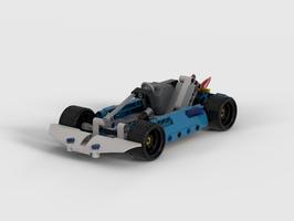 Набор LEGO MOC-65141 GoCart with pullback motor
