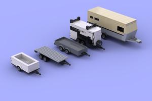 Набор LEGO MOC-65172 5 custom trailers