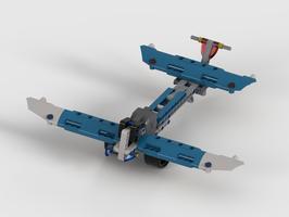 Набор LEGO MOC-65419 Plane with pullback motor