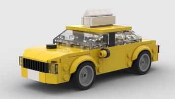 Набор LEGO MOC-65434 New York City Yellow Taxi Cab 6-Wide